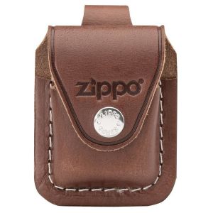 Etui skórzane na zapalniczkę Zippo Brązowe ze szlufką